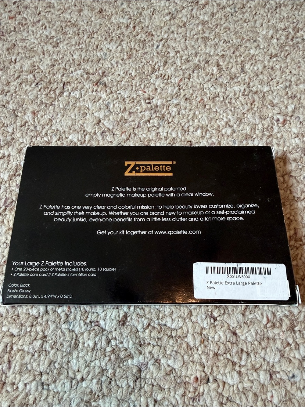 Large Magnetic Makeup Palette – Black - Picture 2 of 3